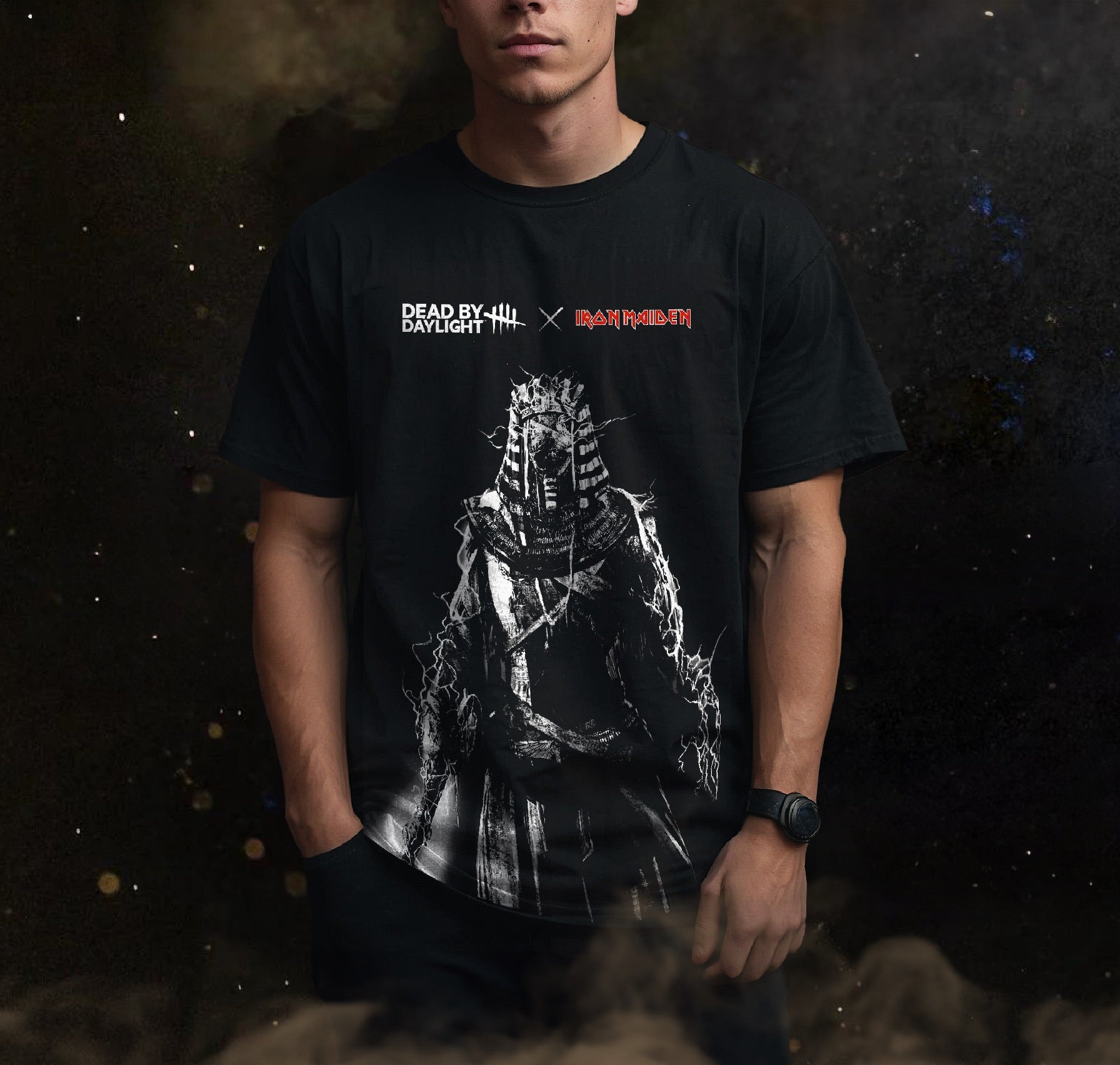 Dead by Daylight x Iron Maiden Pharaoh Eddie Tee