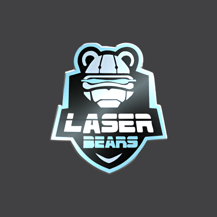 Laser Bears Lapel Pin