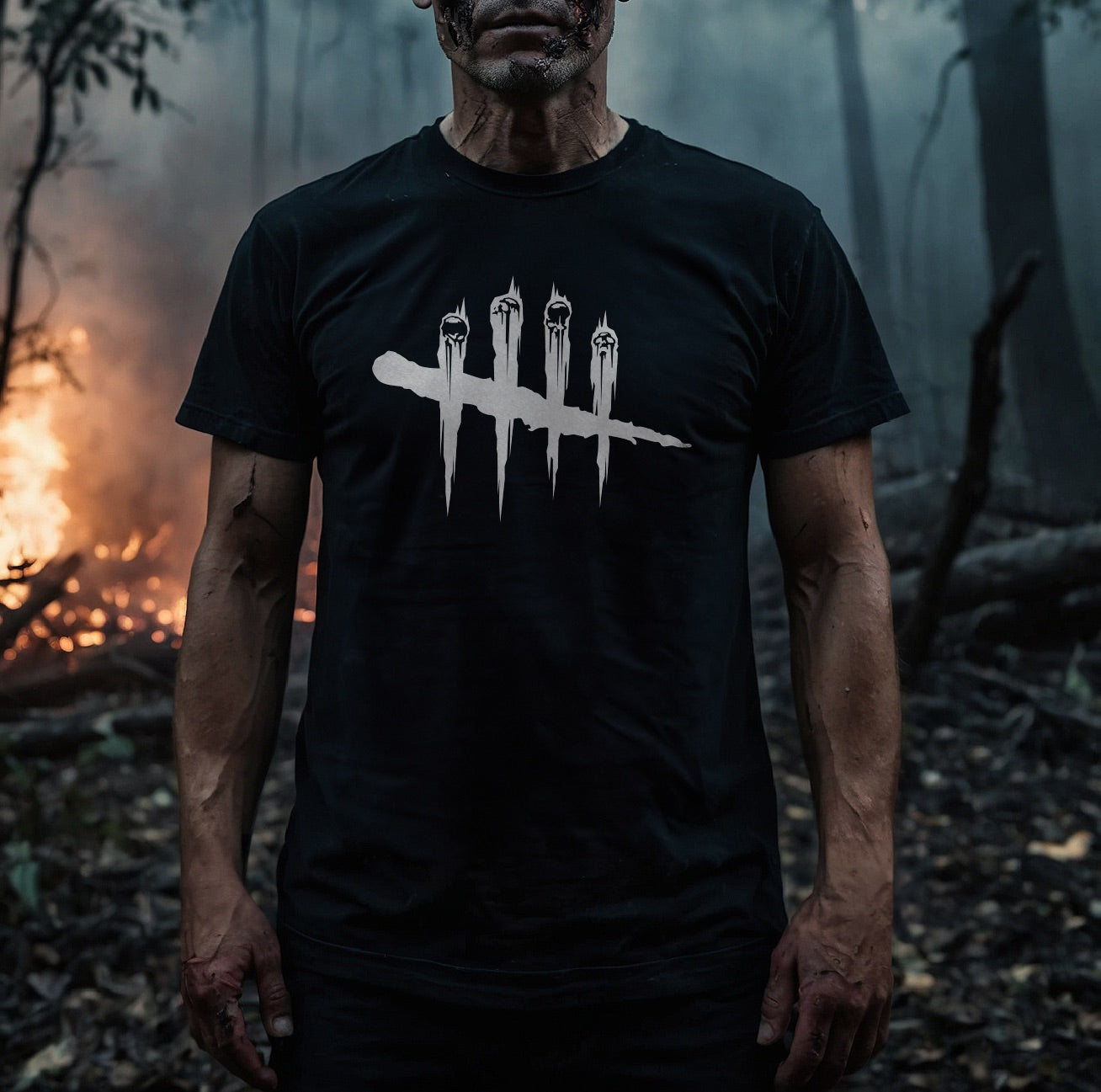 Dead by Daylight logo tee Jet black